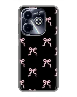 Чехол для Infinix Hot 40i с картинкой «Бант-цветок»