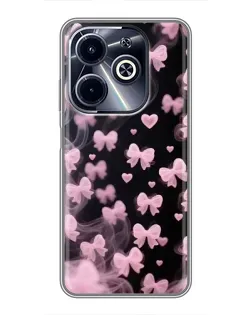 Чехол для Infinix Hot 40i с картинкой «Неоновое кружево»
