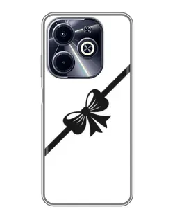 Чехол для Infinix Hot 40i с картинкой «Диагональный бант»