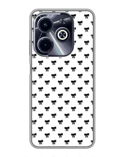 Чехол для Infinix Hot 40i с картинкой «Мини-бантики»