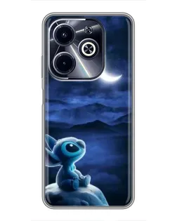 Чехол для Infinix Hot 40i с картинкой «Лунная ночь Стича»