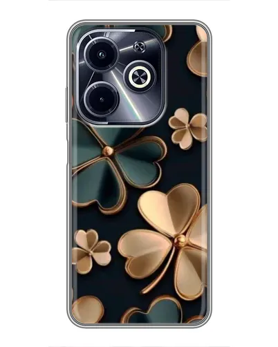 Чехол для Infinix Hot 40i с картинкой «Клевер в золоте» Чехол для Infinix Hot 40i с картинкой «Клевер в золоте»
