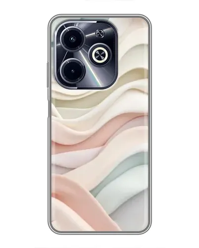 Чехол для Infinix Hot 40i с картинкой «Пастельные нежные волны»