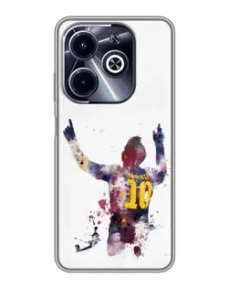 Чехол для Infinix Hot 40i с картинкой «Акварельный Месси Барселона» Чехол для Infinix Hot 40i с картинкой «Акварельный Месси Барселона»