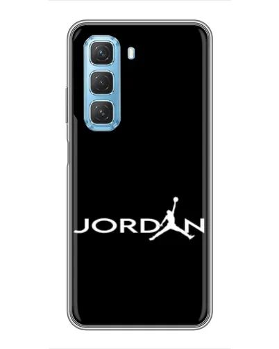Чохол для Infinix Hot 50 5G з картинкою «Jordan White Logo» Чохол для Infinix Hot 50 5G з картинкою «Jordan White Logo»