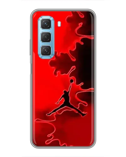 Чохол для Infinix Hot 50 5G з картинкою «Jordan Red Smoke» Чохол для Infinix Hot 50 5G з картинкою «Jordan Red Smoke»