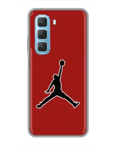Чохол для Infinix Hot 50 5G з картинкою «Jordan Red Back» Чохол для Infinix Hot 50 5G з картинкою «Jordan Red Back»