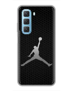 Чохол для Infinix Hot 50 5G з картинкою «Jordan Dark Carbon»