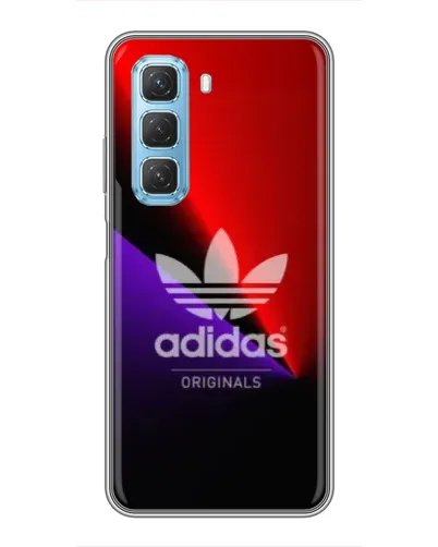 Чехол для Infinix Hot 50 5G с картинкой «Adidas Red Neon»