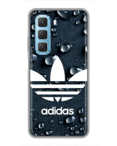 Чехол для Infinix Hot 50 5G с картинкой «Adidas Trefoil Blue»