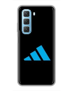 Чехол для Infinix Hot 50 5G с картинкой «Adidas Cyan Logo»