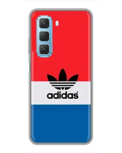 Чехол для Infinix Hot 50 5G с картинкой «Ретро блоки Adidas»