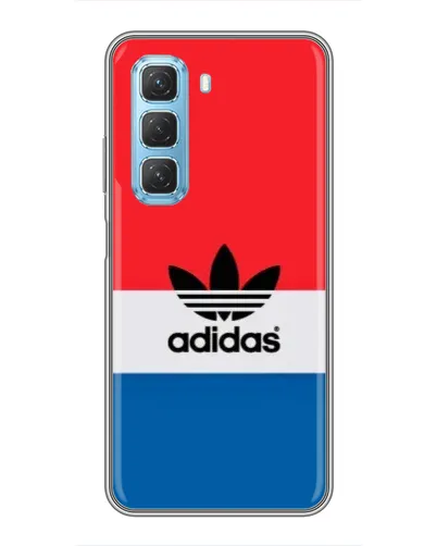 Чехол для Infinix Hot 50 5G с картинкой «Ретро блоки Adidas»