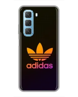 Чехол для Infinix Hot 50 5G с картинкой «Градиент Adidas»