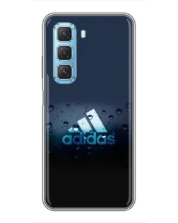 Чехол для Infinix Hot 50 5G с картинкой «Adidas Water Drops»