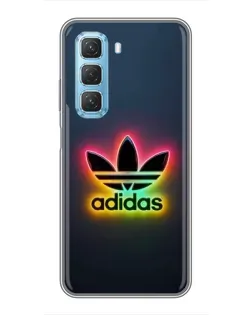 Чехол для Infinix Hot 50 5G с картинкой «Неоновый Adidas»