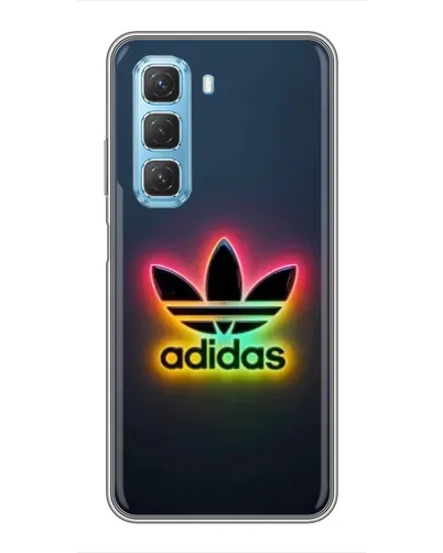 Чехол для Infinix Hot 50 5G с картинкой «Неоновый Adidas»