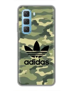 Чехол для Infinix Hot 50 5G с картинкой «Милитари стиль Adidas»