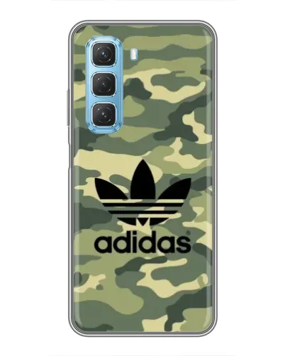 Чехол для Infinix Hot 50 5G с картинкой «Милитари стиль Adidas»