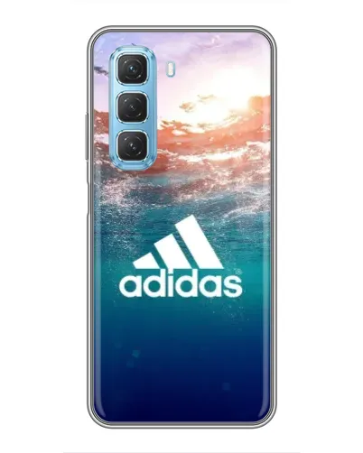 Чехол для Infinix Hot 50 5G с картинкой «Океанская глубина адидас»