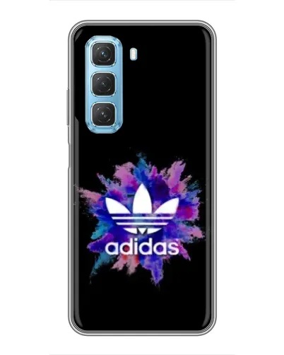 Чехол для Infinix Hot 50 5G с картинкой «Взрыв красок Adidas»