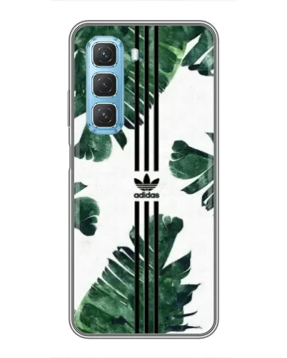 Чехол для Infinix Hot 50 5G с картинкой «Пальмовые листья адидас»