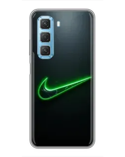 Чохол для Infinix Hot 50 5G з картинкою «Неоновий контур Nike»