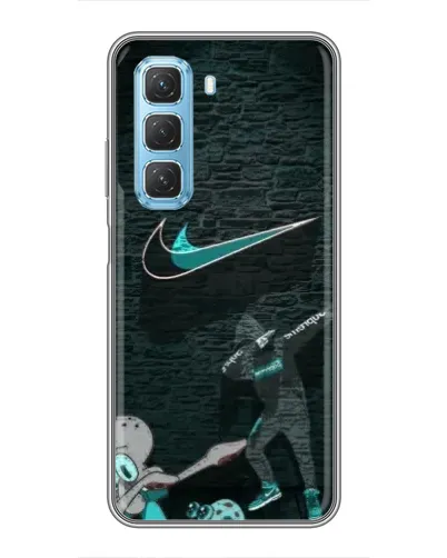 Чехол для Infinix Hot 50 5G с картинкой «Спортивный арт Nike»