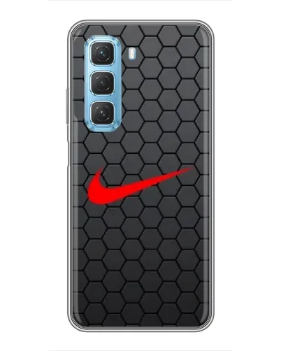 Чехол для Infinix Hot 50 5G с картинкой «Nike — карбоновая сетка»