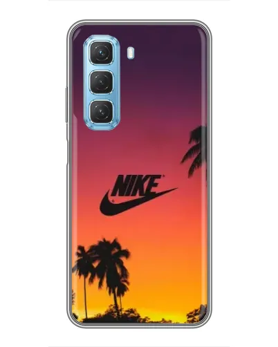 Чехол для Infinix Hot 50 5G с картинкой «Nike на закате солнца»