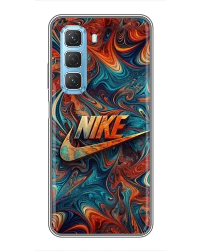 Чехол для Infinix Hot 50 5G с картинкой «Nike в абстракции»