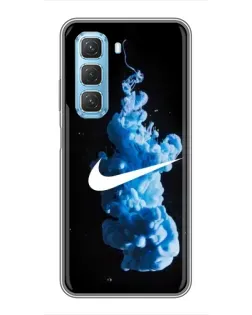 Чехол для Infinix Hot 50 5G с картинкой «Nike и синий дым»