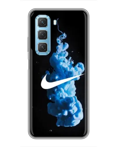 Чехол для Infinix Hot 50 5G с картинкой «Nike и синий дым»