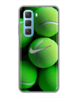 Чехол для Infinix Hot 50 5G с картинкой «Теннисные мячи Найк»