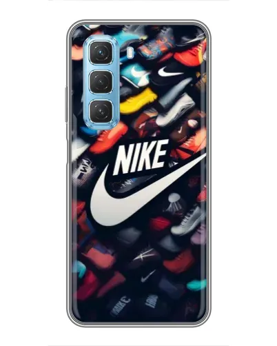 Чехол для Infinix Hot 50 5G с картинкой «Коллекция кроссовок Nike»