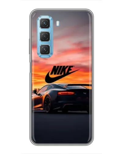 Чехол для Infinix Hot 50 5G с картинкой «Nike и суперкар»