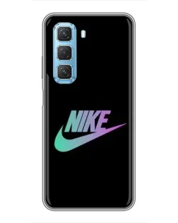 Чехол для Infinix Hot 50 5G с картинкой «Nike — городская ночь»