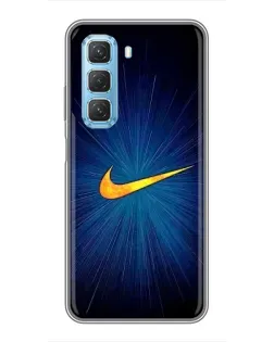 Чохол для Infinix Hot 50 5G з картинкою «Синій пульс Nike»