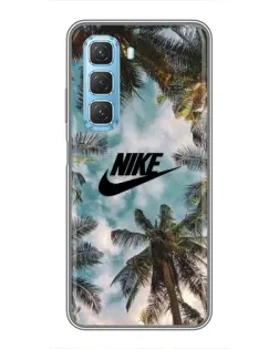 Чохол для Infinix Hot 50 5G з картинкою «Тропічний принт Nike»
