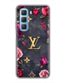 Чехол для Infinix Hot 50 5G с картинкой «Цветочный Louis Vuitton»