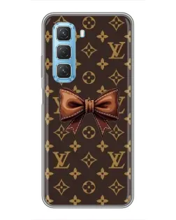 Чехол для Infinix Hot 50 5G с картинкой «LV с бантом»