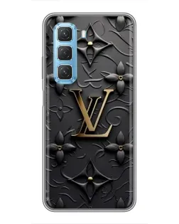 Чехол для Infinix Hot 50 5G с картинкой «Кожаная текстура LV»