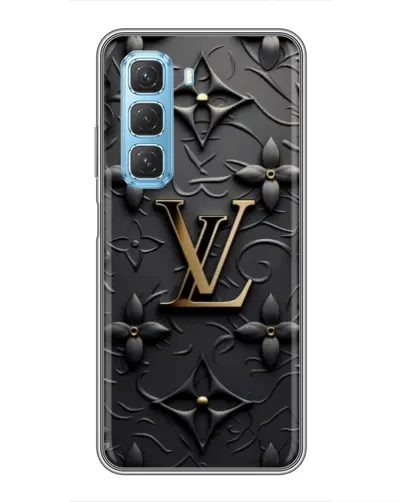 Чехол для Infinix Hot 50 5G с картинкой «Кожаная текстура LV»