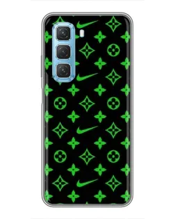 Чехол для Infinix Hot 50 5G с картинкой «Неоновый принт LV»