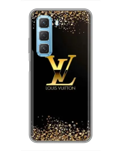 Чехол для Infinix Hot 50 5G с картинкой «LV — золотые искры»