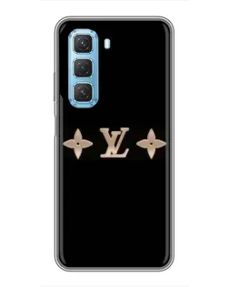Чехол для Infinix Hot 50 5G с картинкой «Louis Vuitton — минимализм»