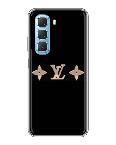 Чехол для Infinix Hot 50 5G с картинкой «Louis Vuitton — минимализм»