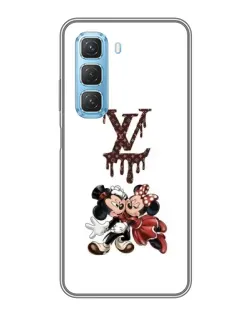 Чехол для Infinix Hot 50 5G с картинкой «LV и Микки Маус»