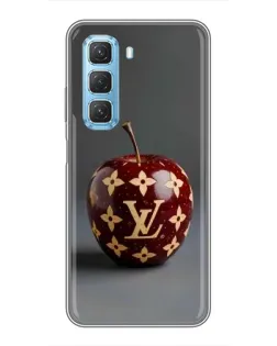 Чехол для Infinix Hot 50 5G с картинкой «Красное яблоко LV»