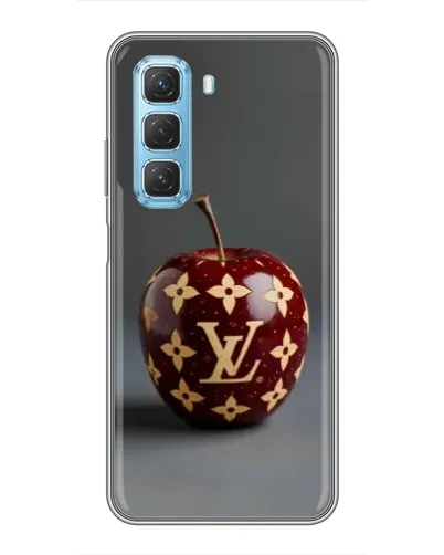 Чехол для Infinix Hot 50 5G с картинкой «Красное яблоко LV»